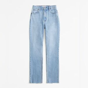 Curve Love Ultra High Rise 90s Straight Jean Raw Hem